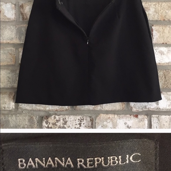 NWT Banana Republic Black Mini Skirt - Sz 6 - Picture 8 of 8